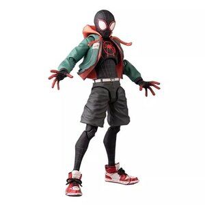 Spider-Man Action Figure Miles Morales Into The Spider Verse Toy Gift Wi…